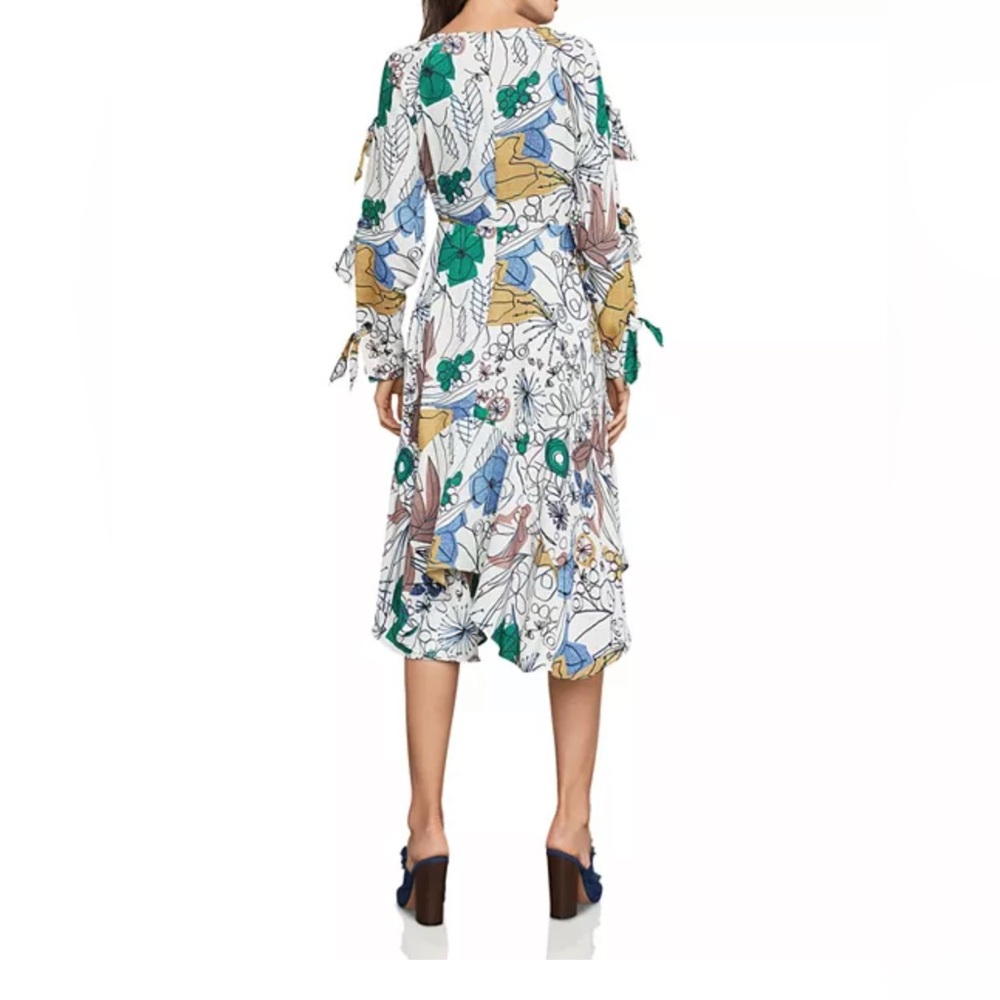 BCBG SIZE 2 Print Ruffle Dress - Picture 3 of 7